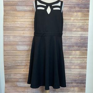City Chic Black Dress with Cut Outs on Top